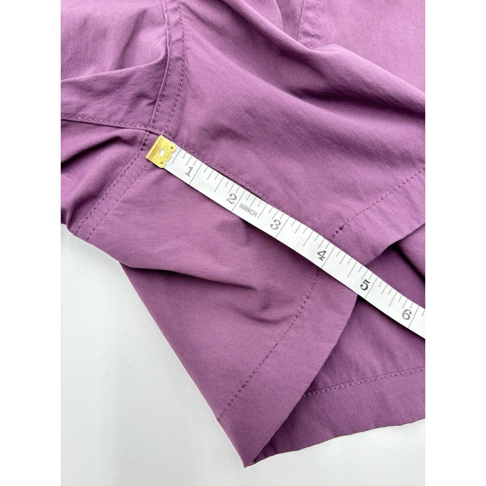 Eddie Bauer Shorts Womens 14 Purple Elastic Waist Outdoor Hiking Casual - Picture 8 of 8
